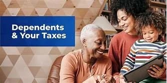 Family illustrating tax dependents